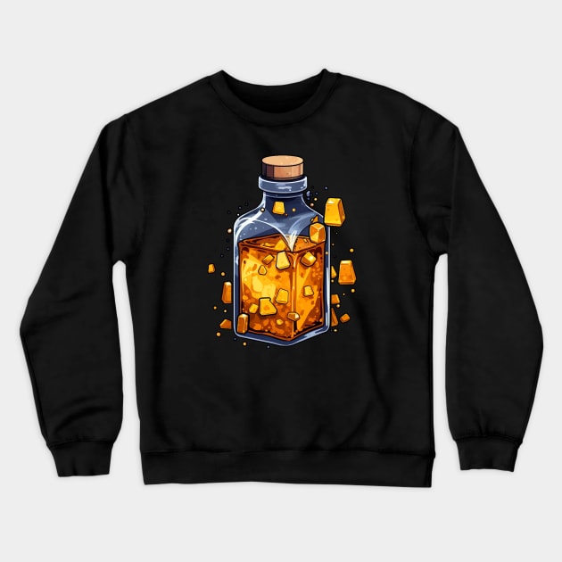 Liquid Gold Crewneck Sweatshirt by Pixel Dreams